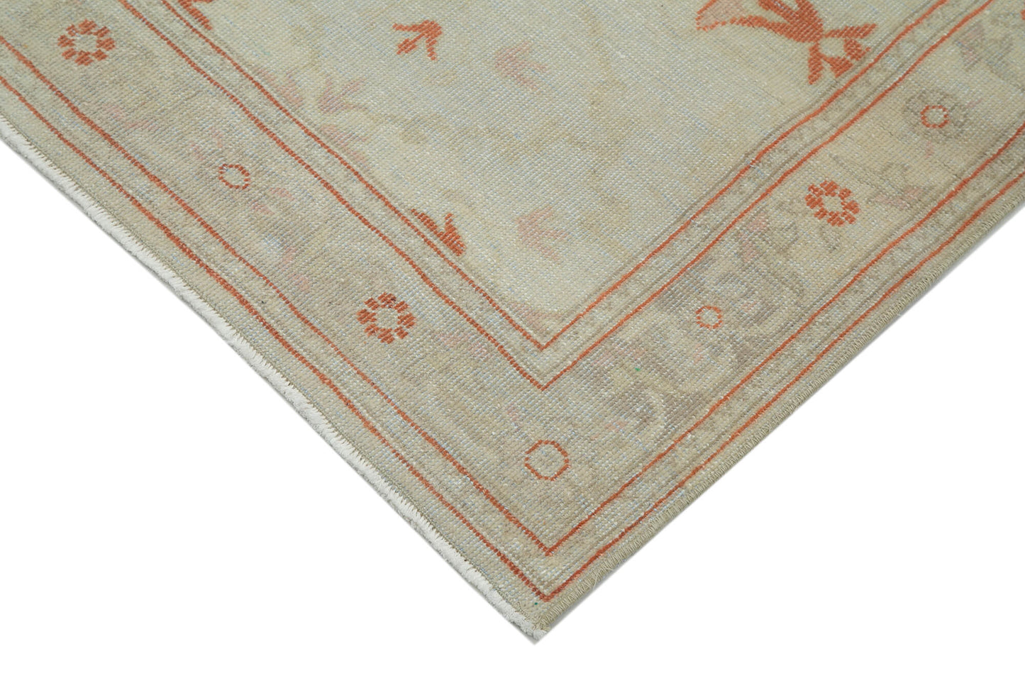 2x14 Beige Oushak Runner Rug - 33889