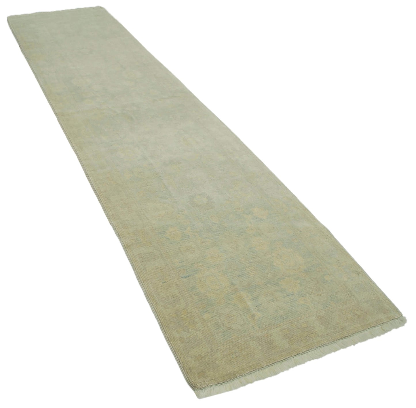 3x12 Beige Oushak Runner Rug - 33894