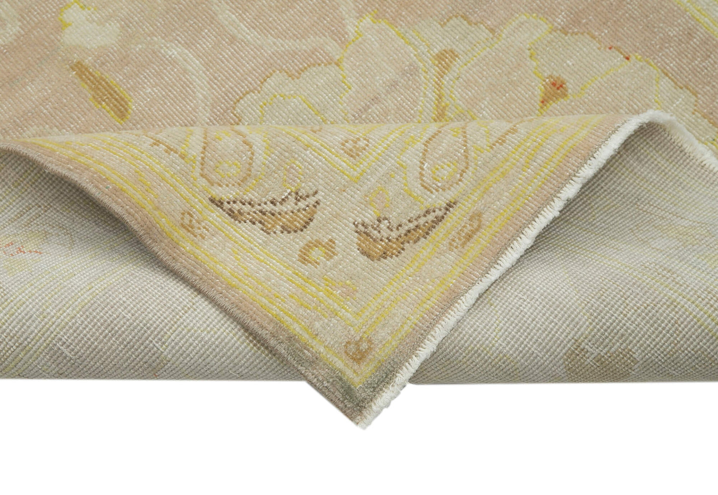 3x12 Beige Oushak Runner Rug - 33903