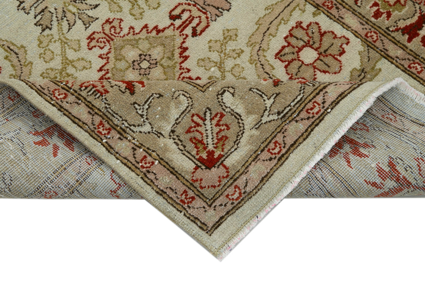 2x10 Beige Oushak Runner Rug - 33904