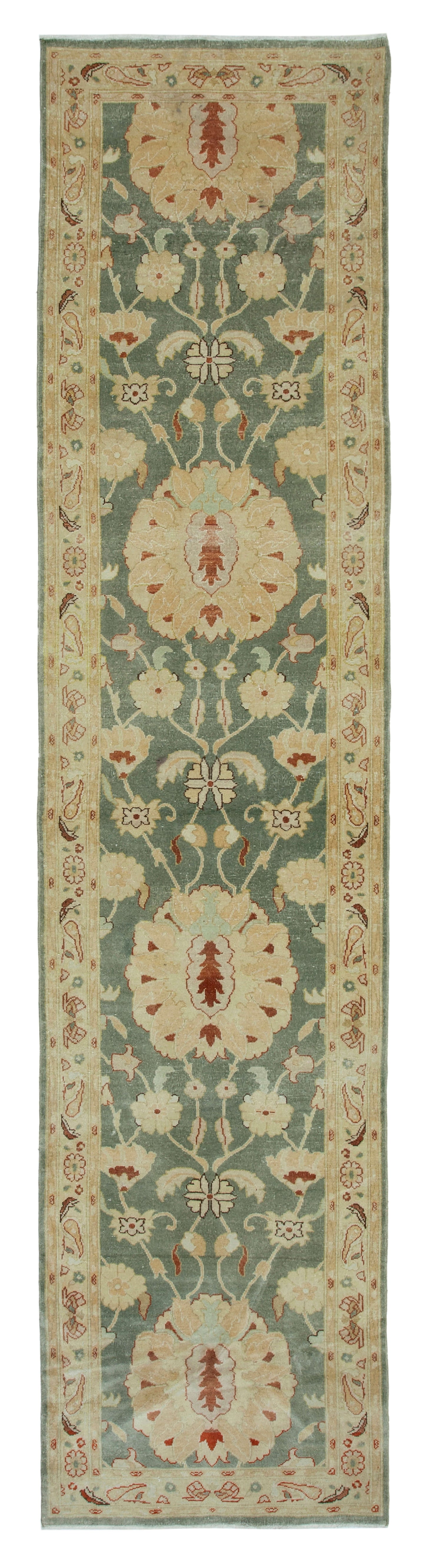 3x12 Beige Oushak Runner Rug - 33911