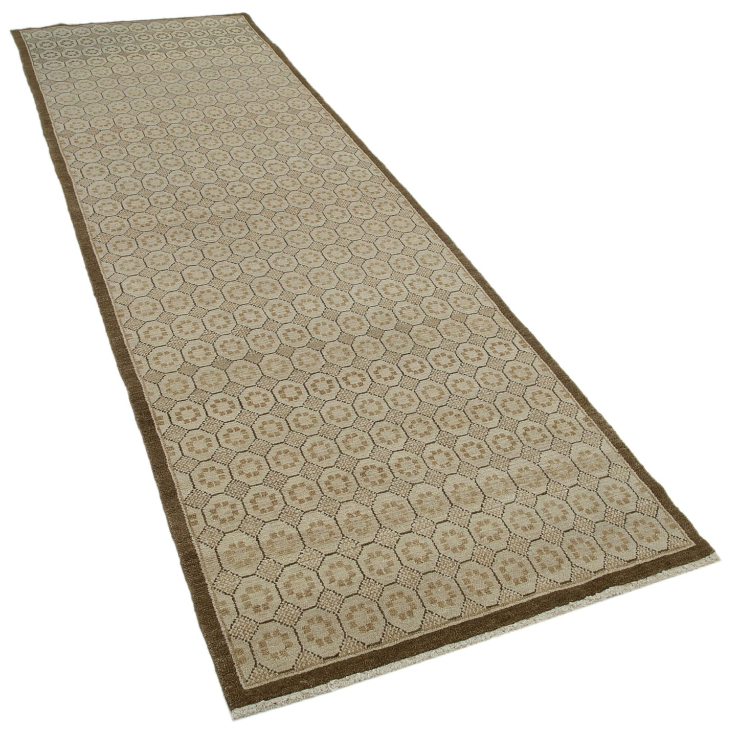 3x10 Beige Oushak Runner Rug - 33920