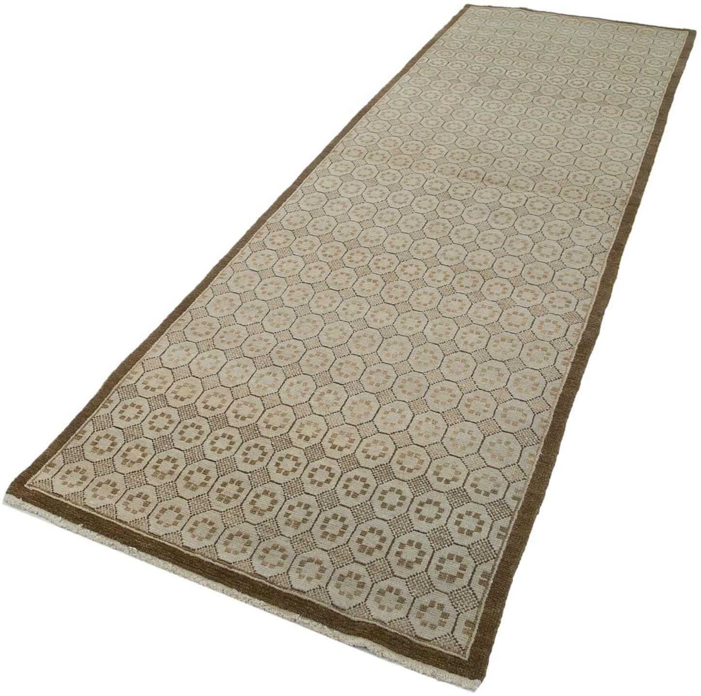 3x10 Beige Oushak Runner Rug - 33920