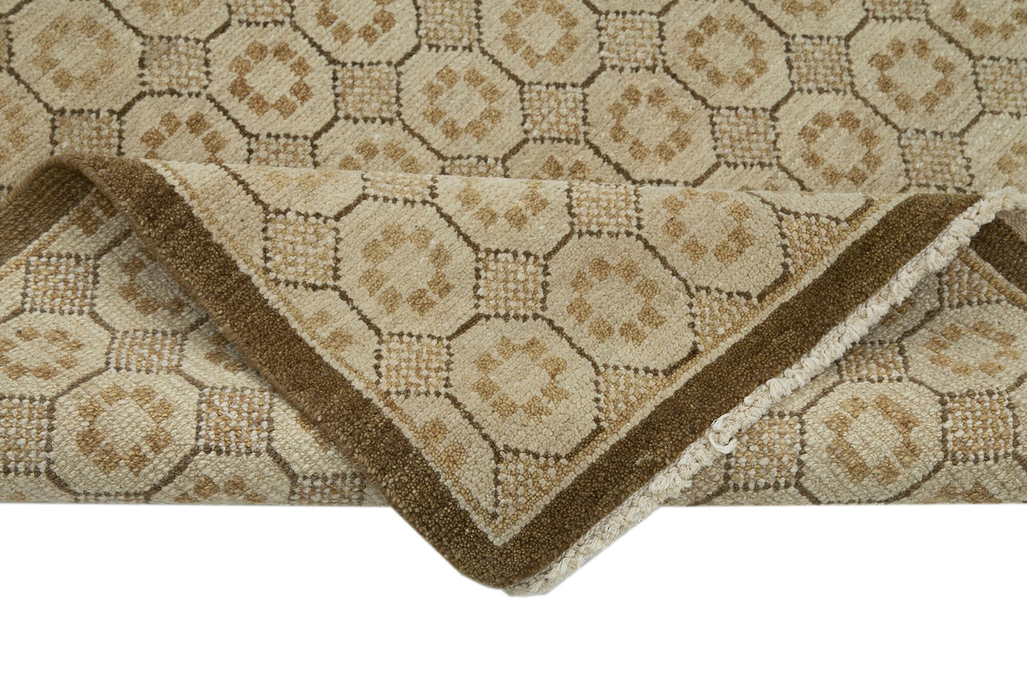 3x10 Beige Oushak Runner Rug - 33920