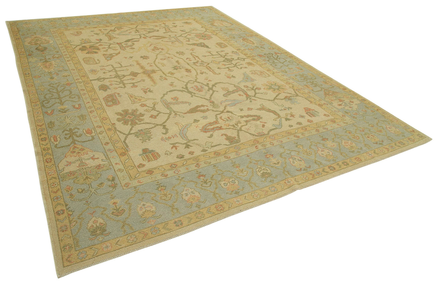 8x11 Beige Oushak Rug - 33926