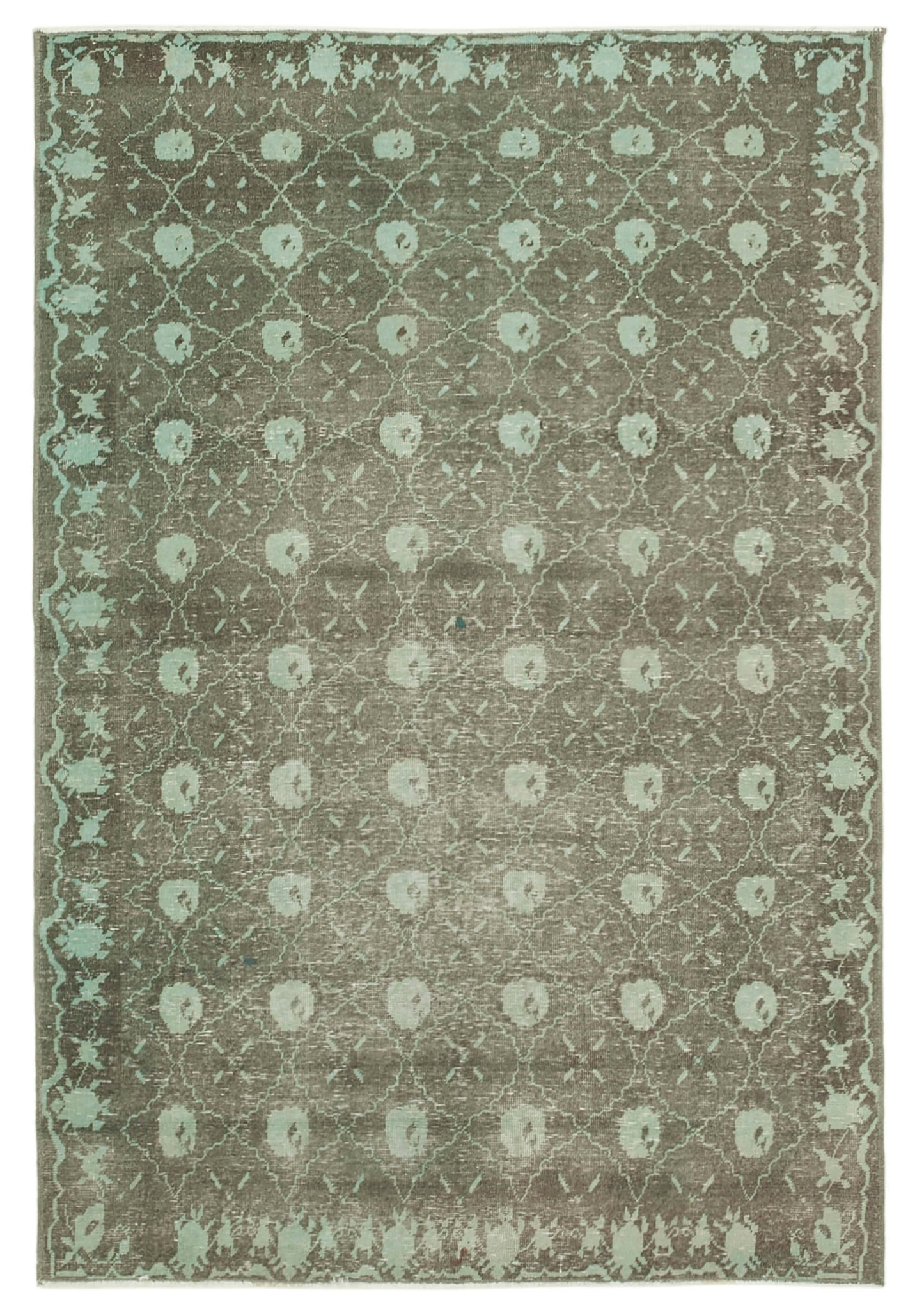 4x6 Green Oushak Rug - 33928