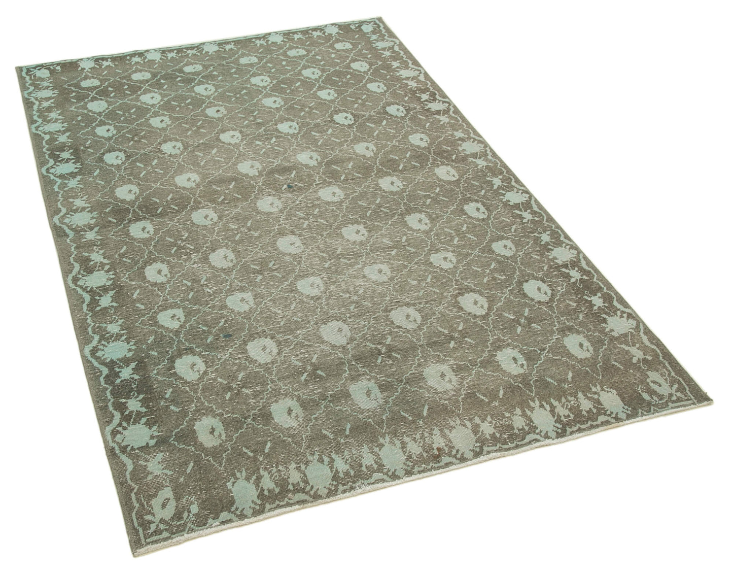 4x6 Green Oushak Rug - 33928