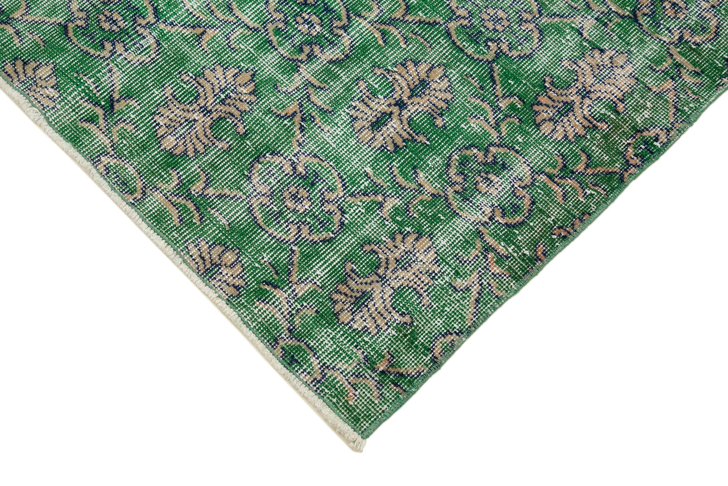 3x10 Green Overdyed Runner Rug - 34163