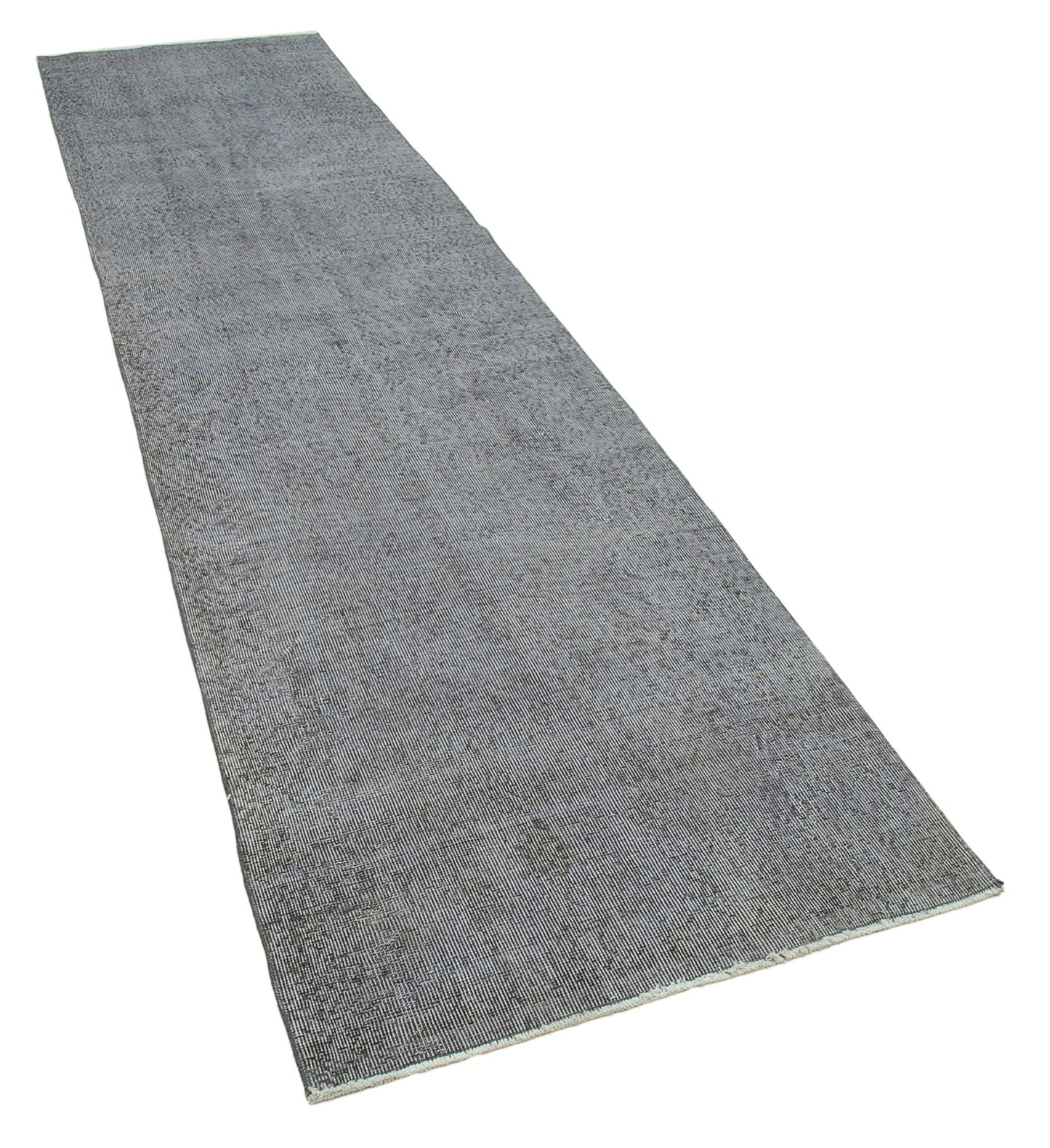 3x12 Grey Overdyed Runner Rug - 34183