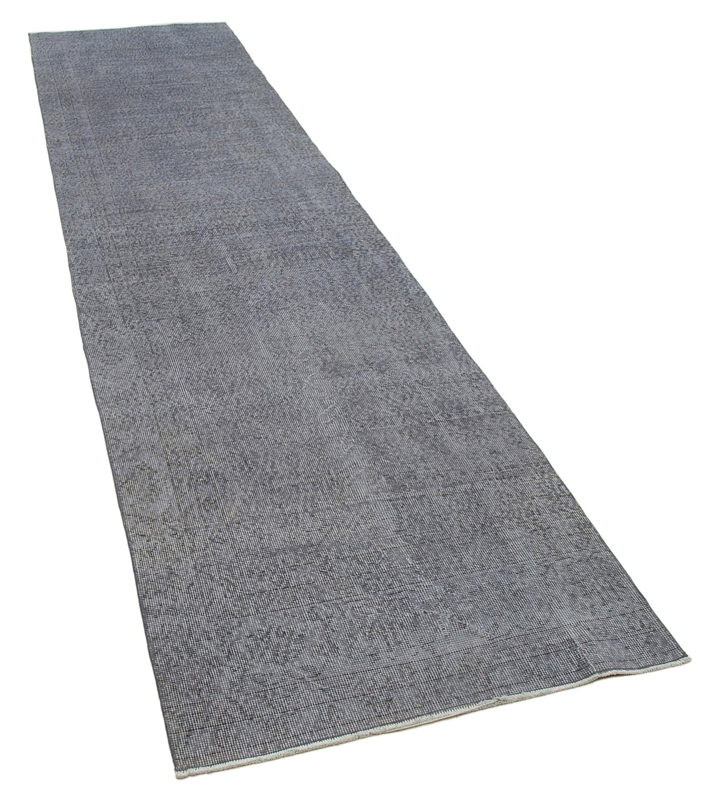 3x12 Grey Overdyed Runner Rug - 34184