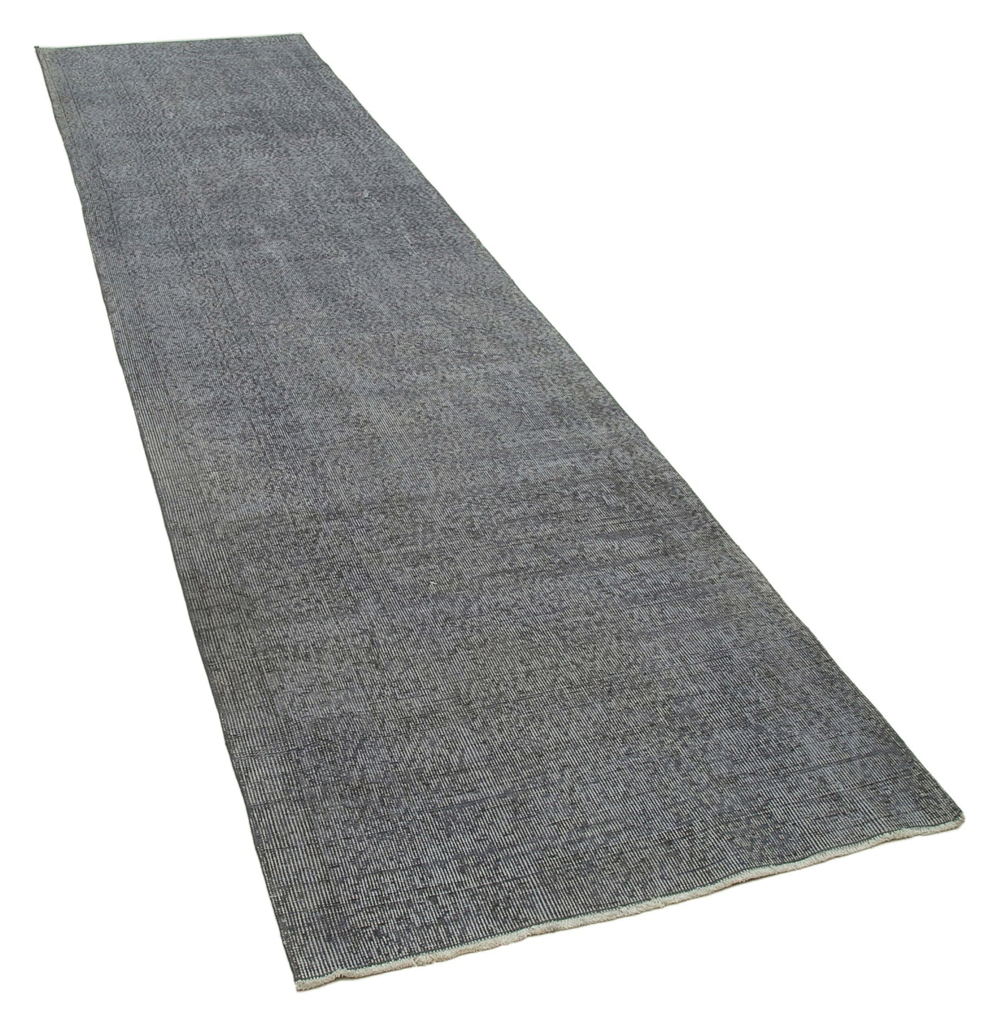 3x12 Grey Overdyed Runner Rug - 34186