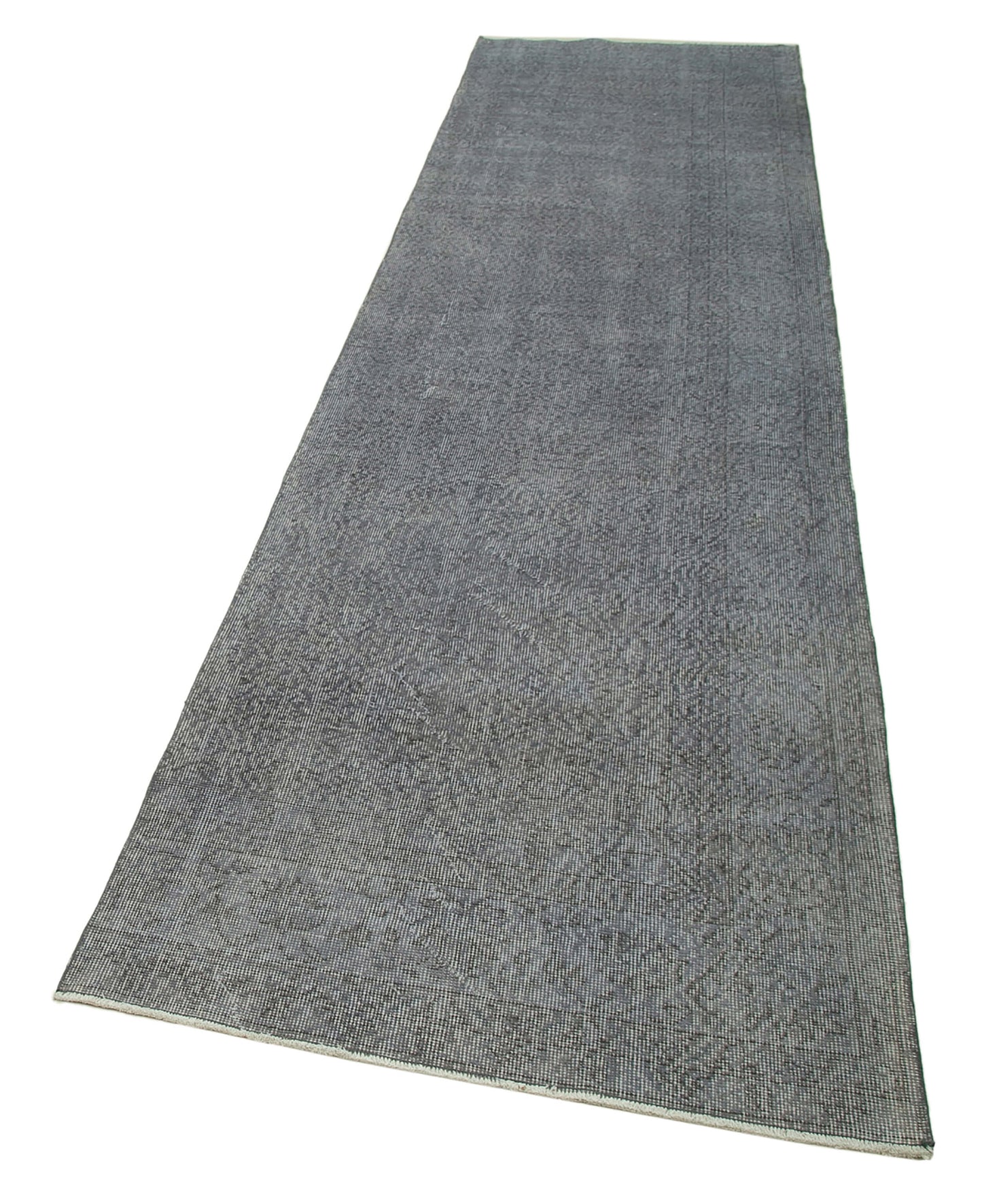 3x12 Grey Overdyed Runner Rug - 34186