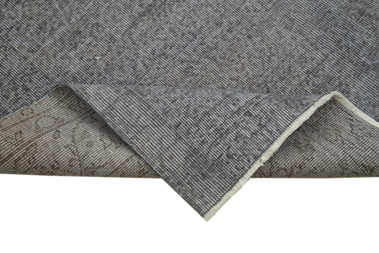 3x12 Grey Overdyed Runner Rug - 34186