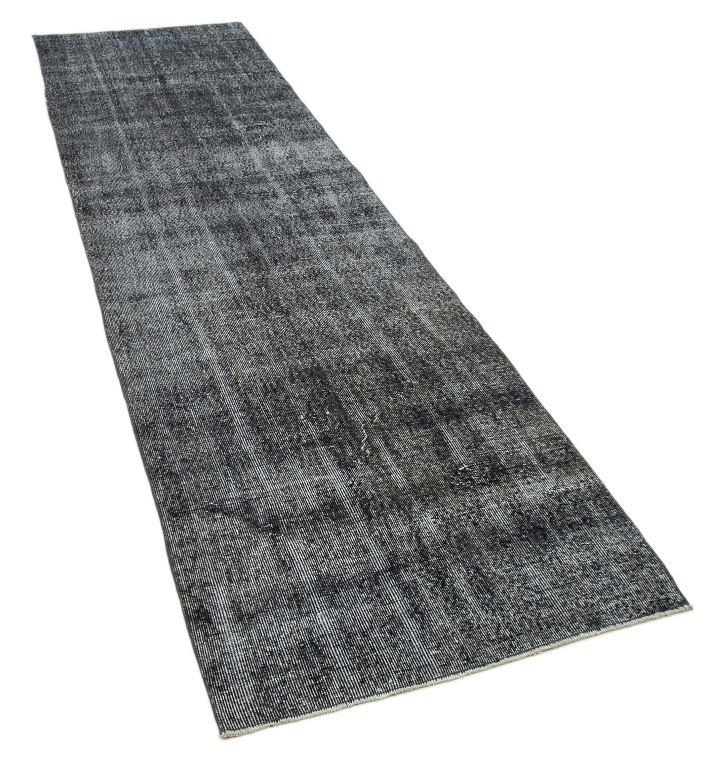 3x10 Grey Overdyed Runner Rug - 34222