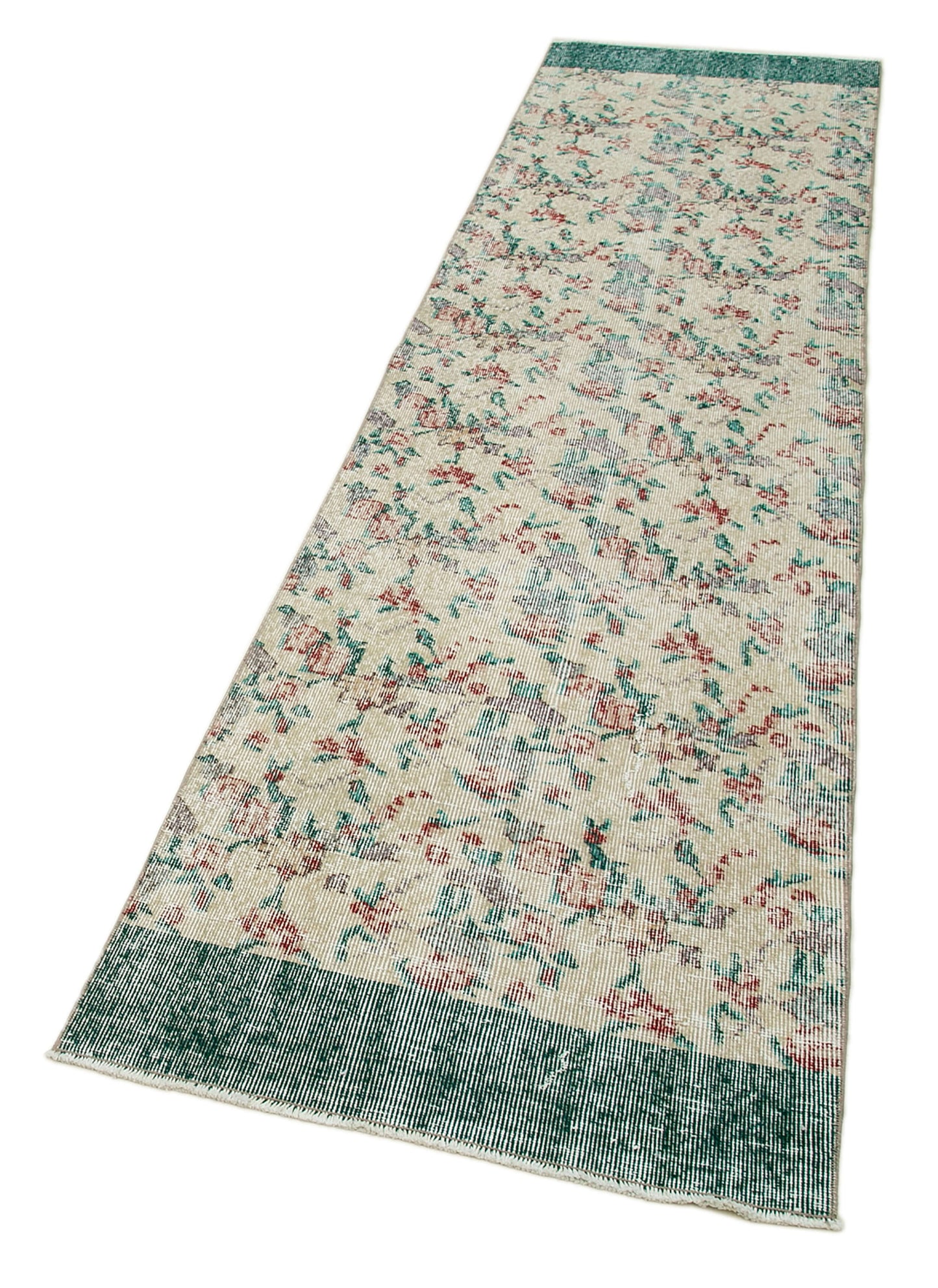 2x10 Beige Overdyed Runner Rug - 34270