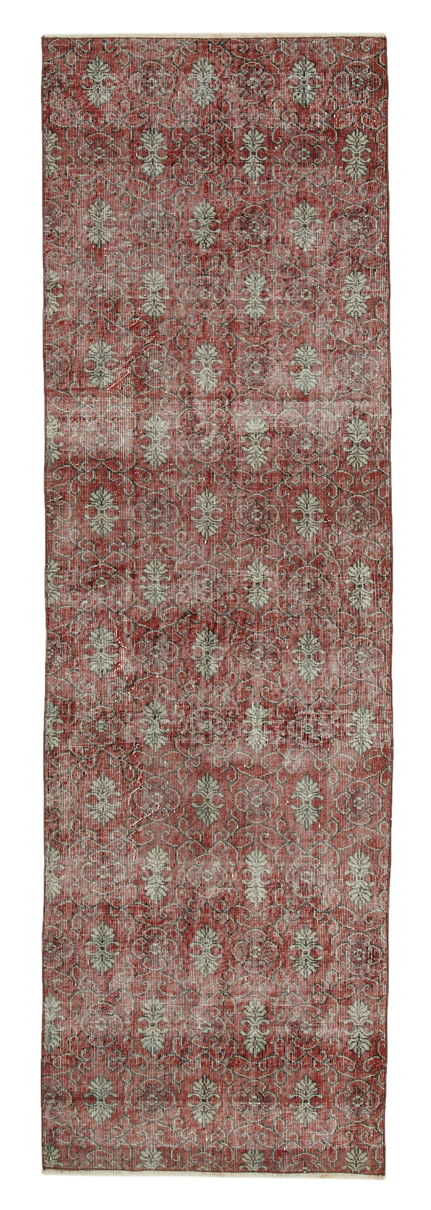 3x10 Red Overdyed Runner Rug - 34277