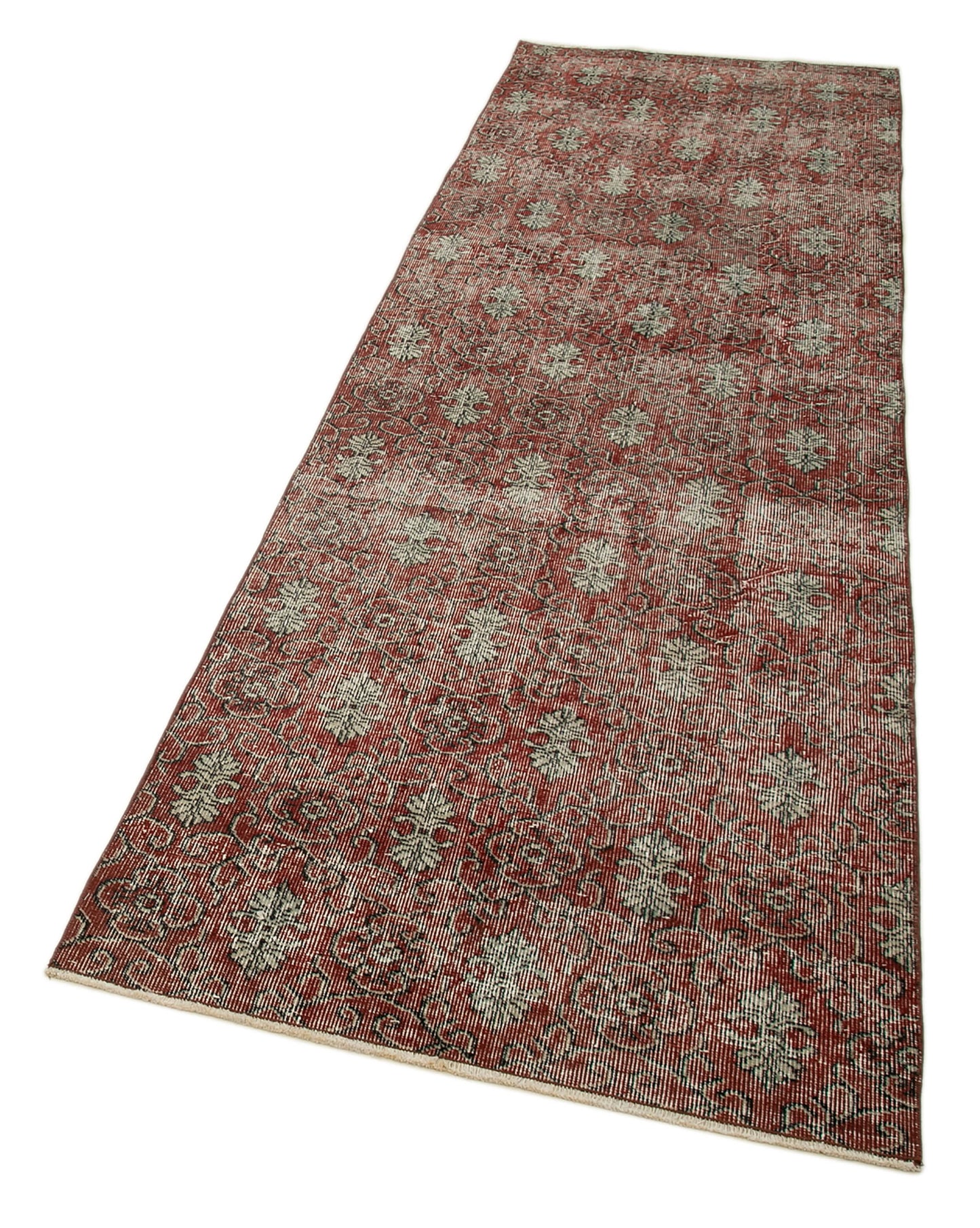 3x10 Red Overdyed Runner Rug - 34277