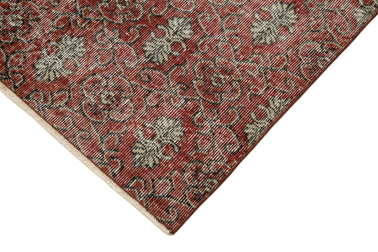 3x10 Red Overdyed Runner Rug - 34277