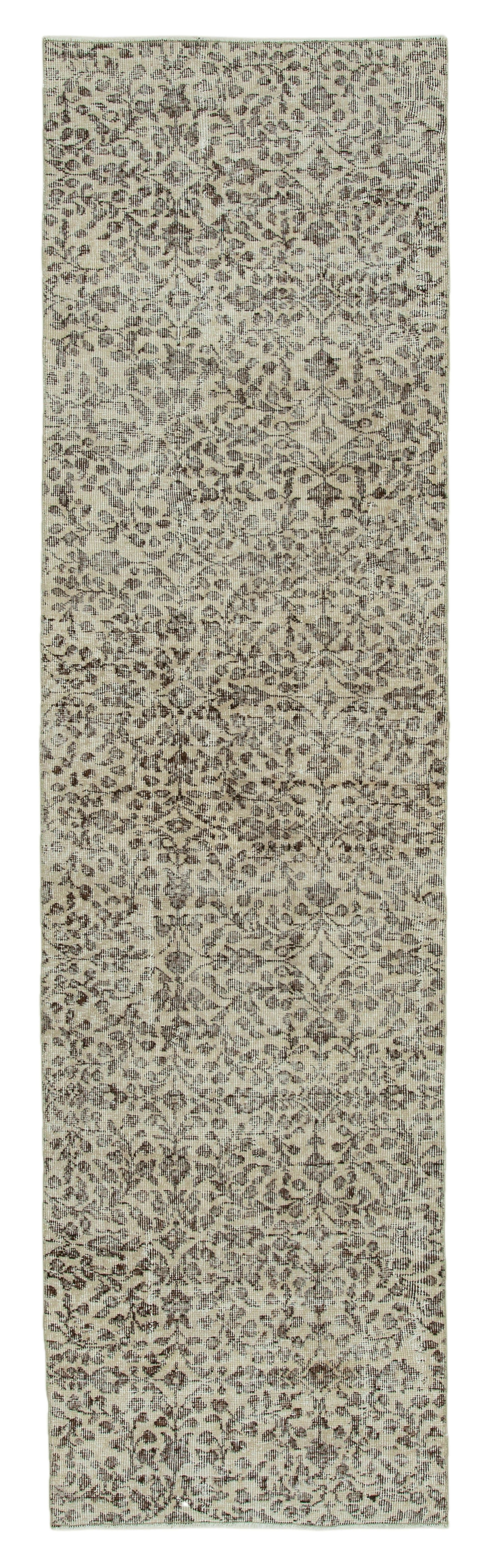 3x10 Beige Overdyed Runner Rug - 34283