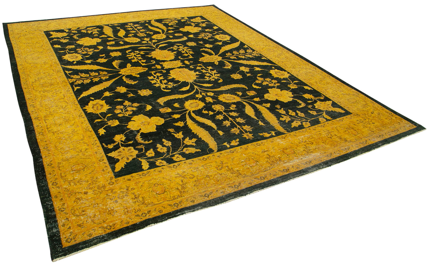 9x11 Yellow Oushak Rug - 34362