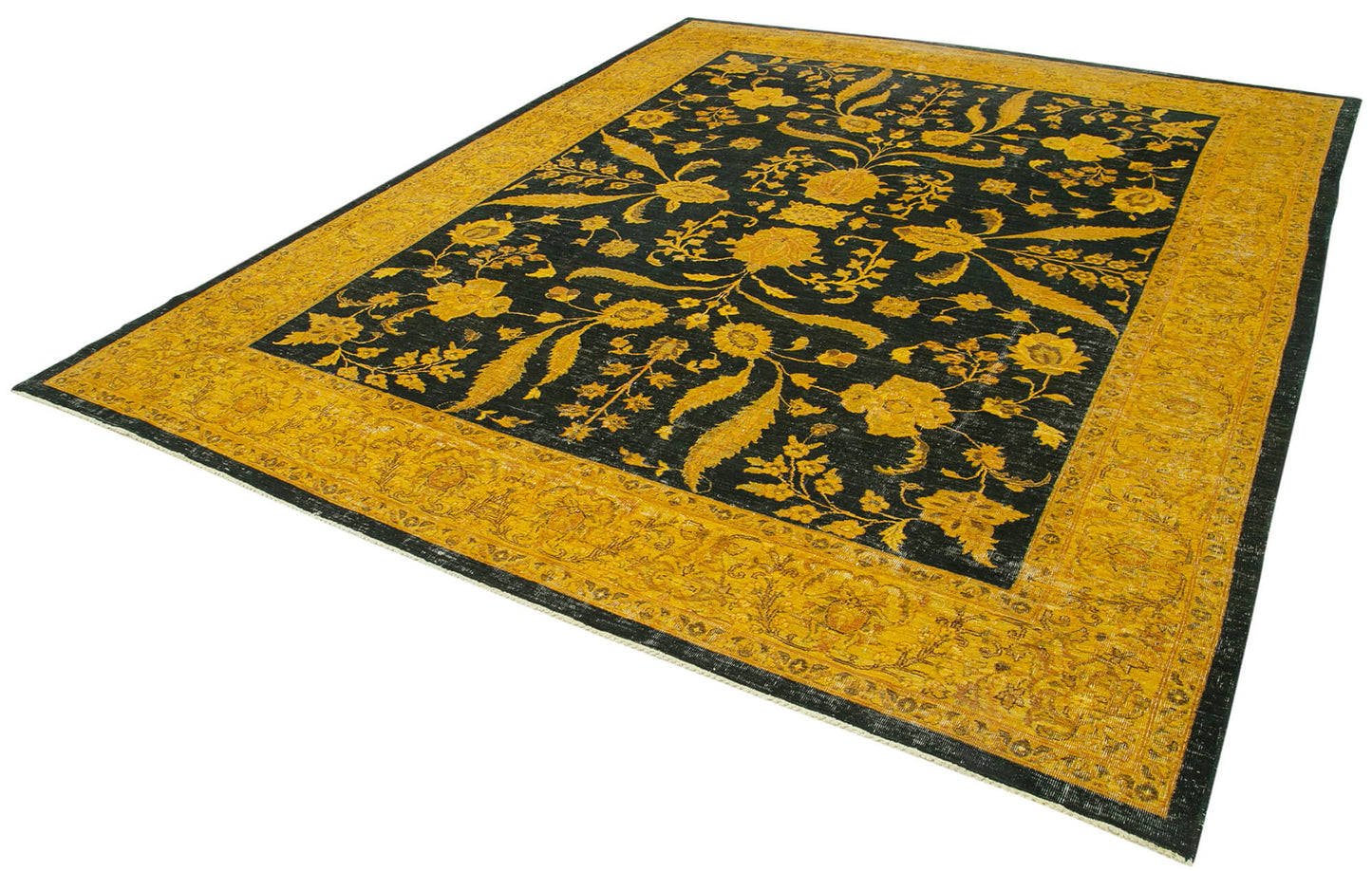 9x11 Yellow Oushak Rug - 34362