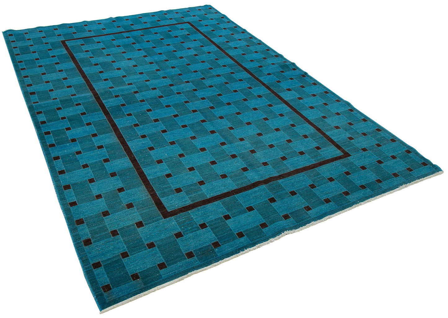 6x9 Blue Oushak Rug - 34363