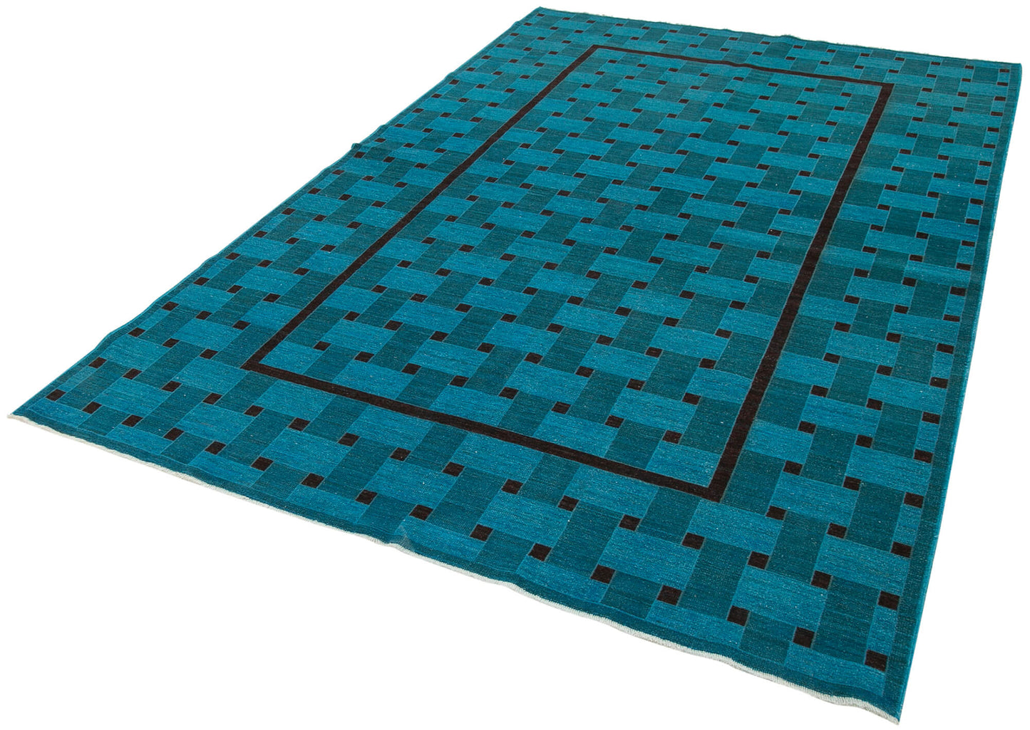 6x9 Blue Oushak Rug - 34363