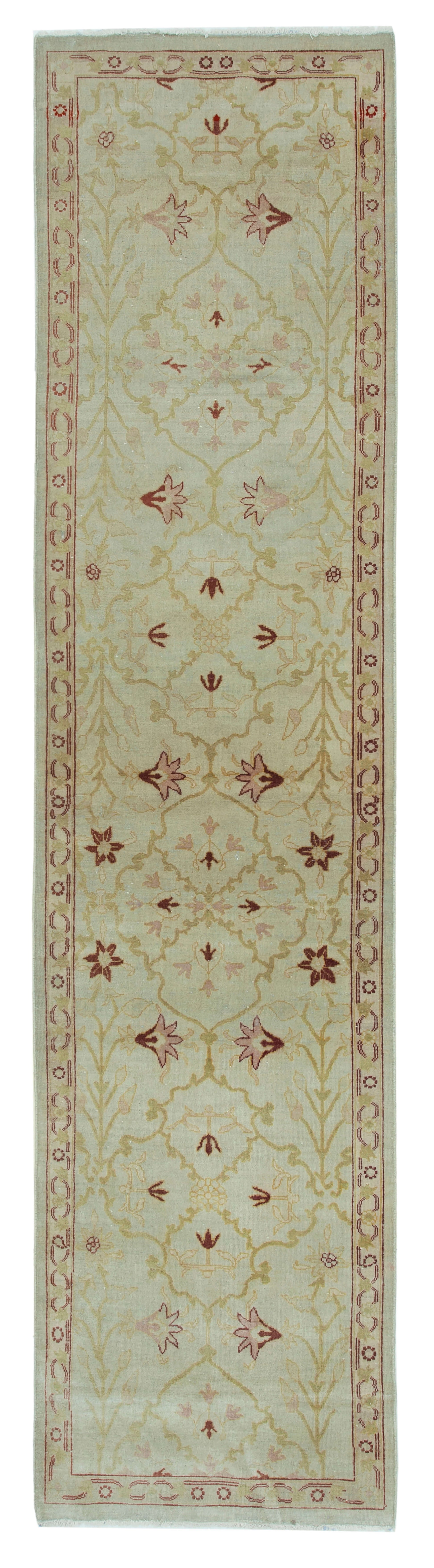 3x11 Beige Oushak Runner Rug - 34388