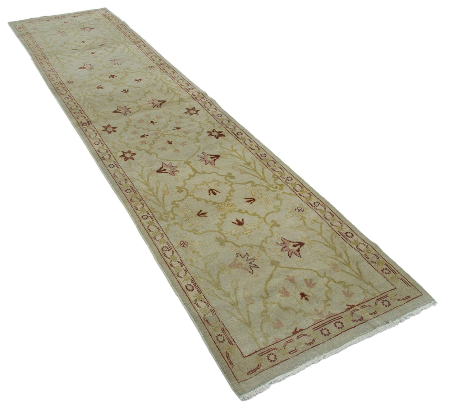 3x11 Beige Oushak Runner Rug - 34388