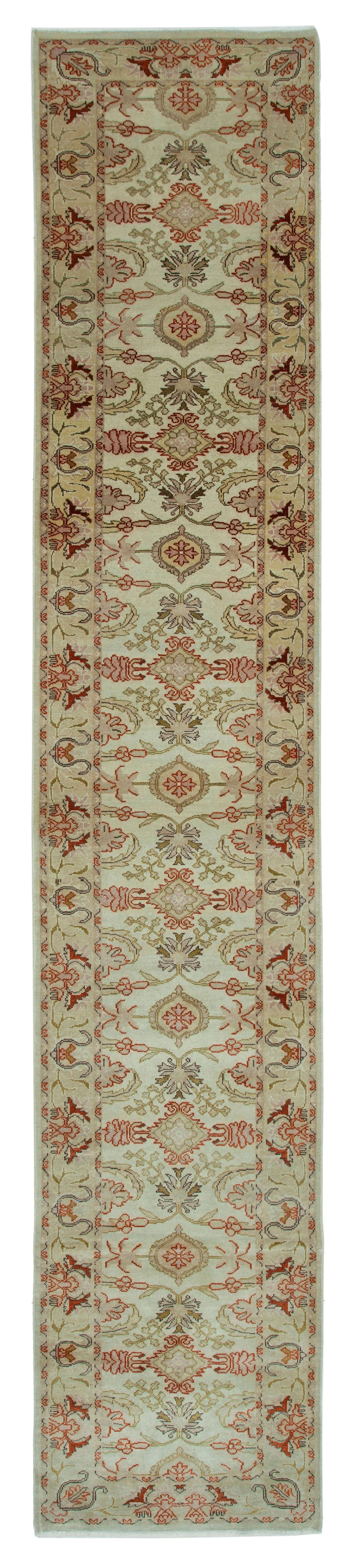 2x14 Beige Oushak Runner Rug - 34390