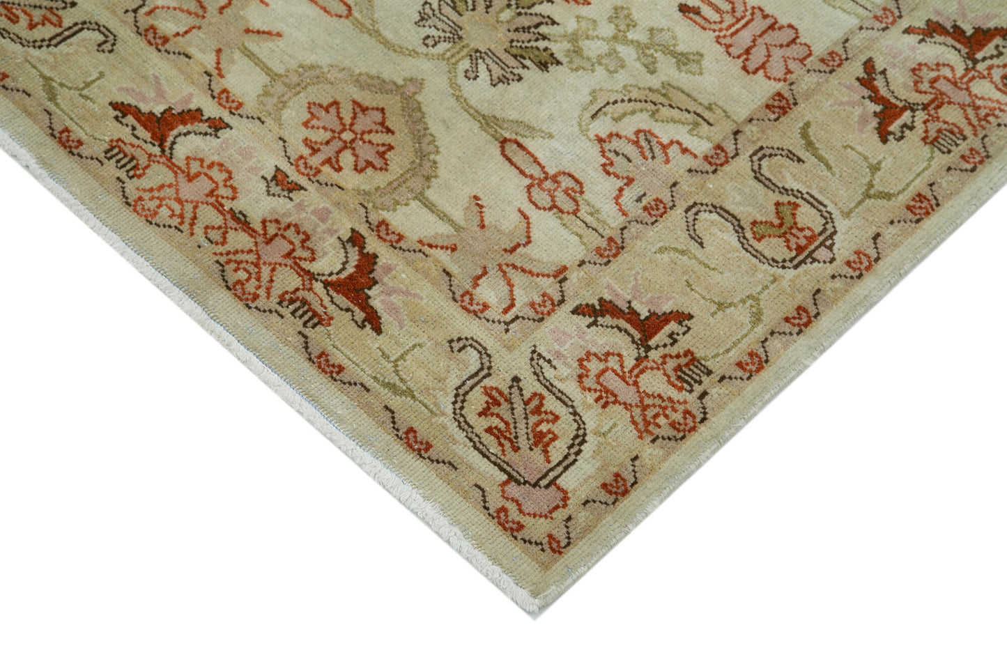 2x14 Beige Oushak Runner Rug - 34390