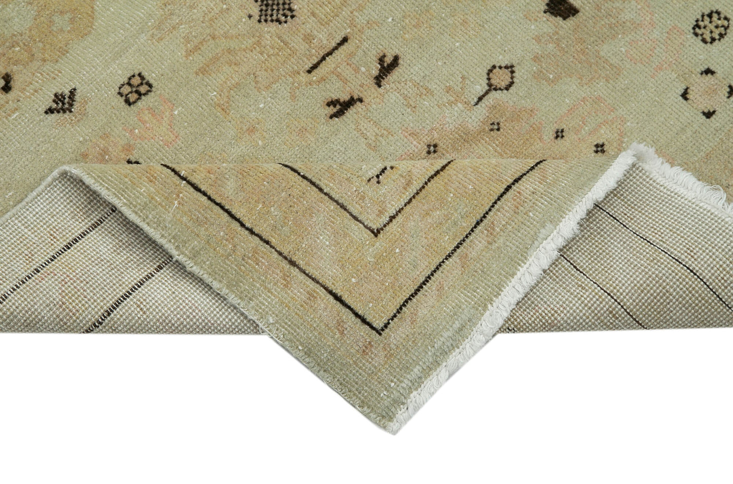 3x12 Beige Oushak Runner Rug - 34400