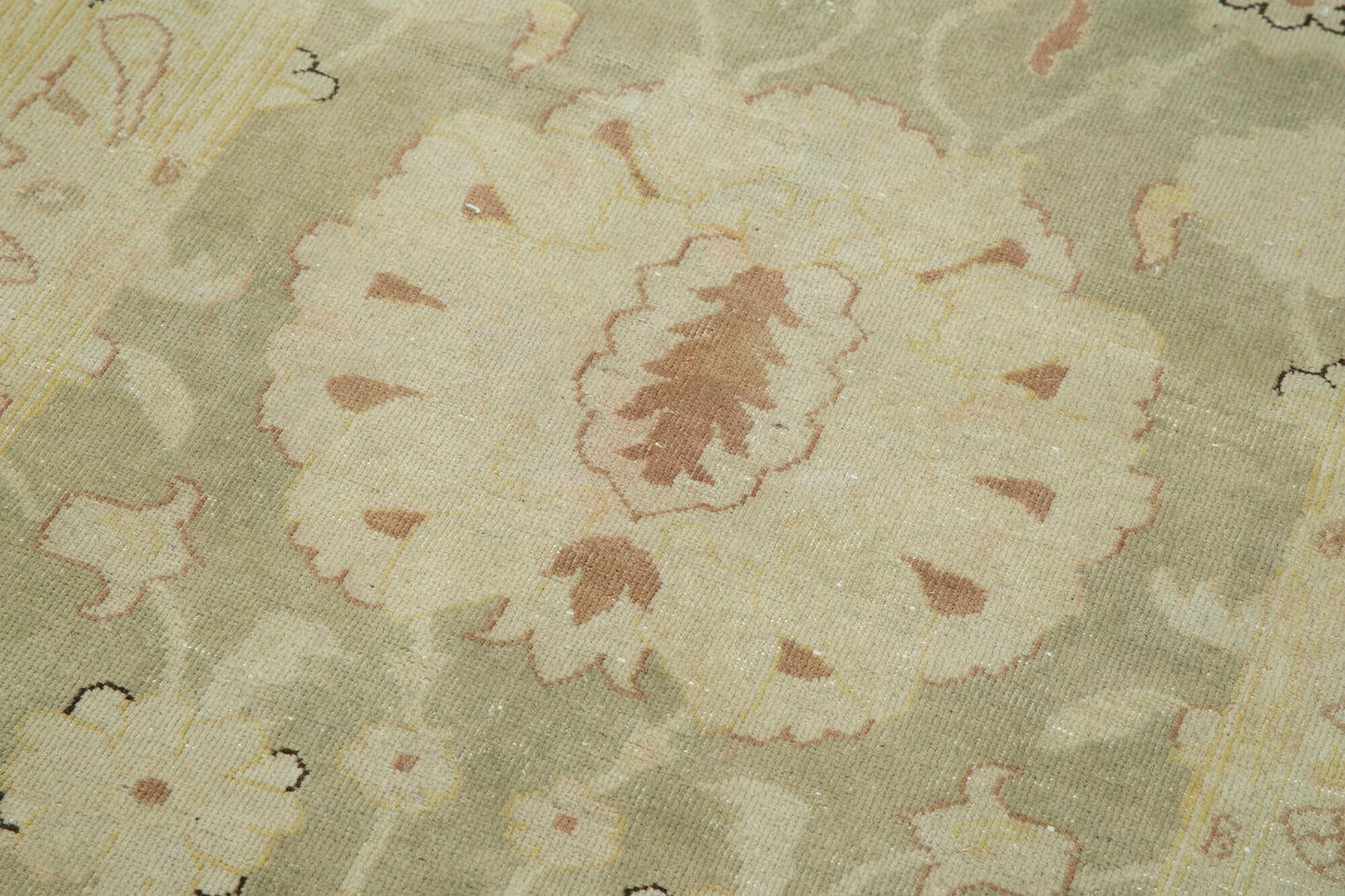 3x12 Beige Oushak Runner Rug - 34401