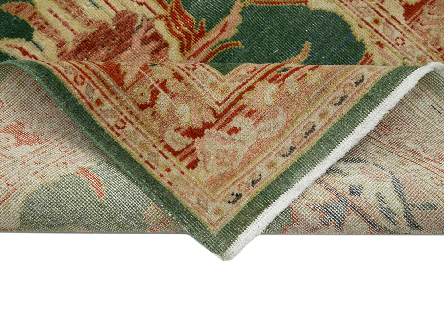 3x12 Green Oushak Runner Rug - 34405