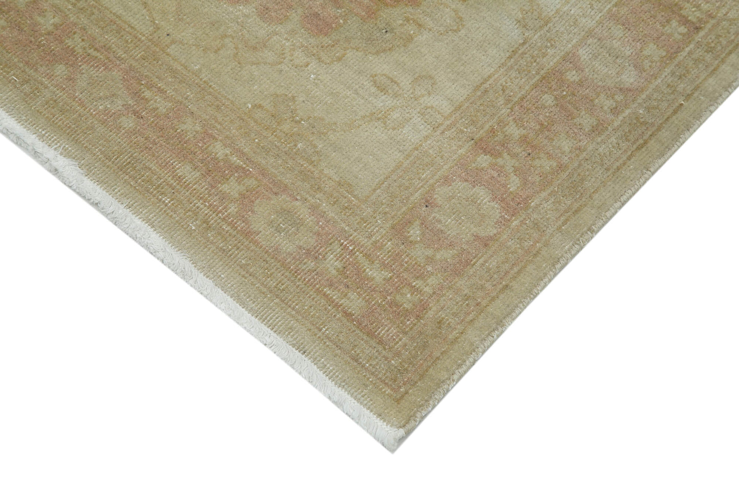 2x13 Beige Oushak Runner Rug - 34408