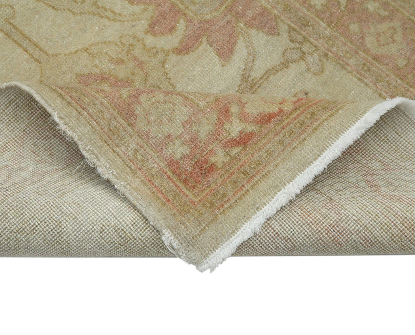 2x13 Beige Oushak Runner Rug - 34408