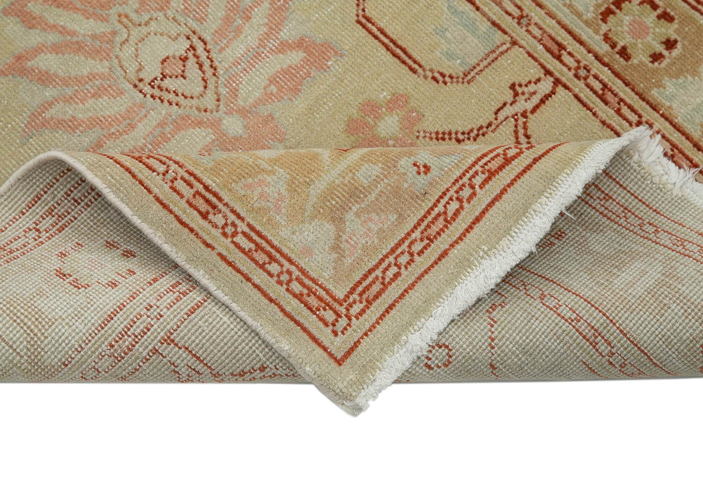 2x14 Beige Oushak Runner Rug - 34412