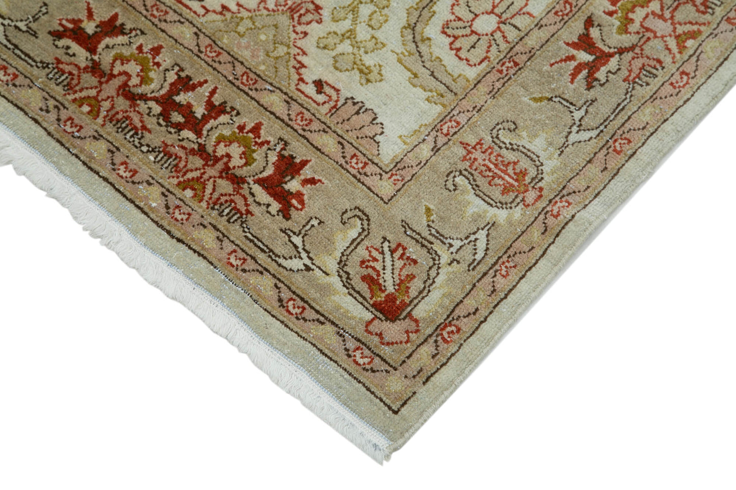 2x14 Beige Oushak Runner Rug - 34421