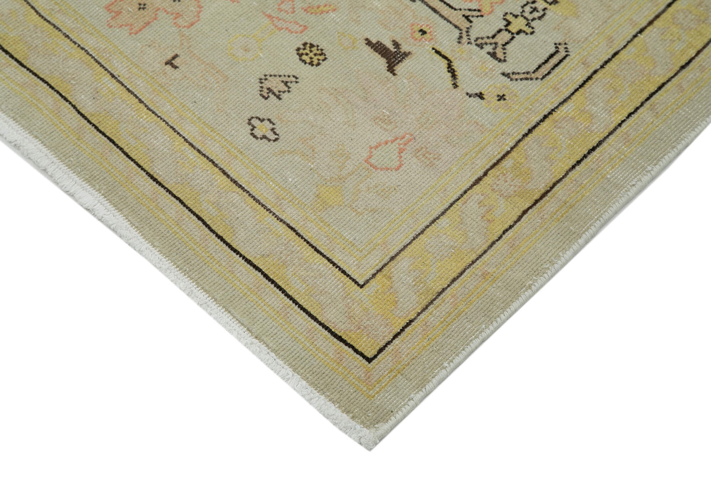 3x12 Beige Oushak Runner Rug - 34425