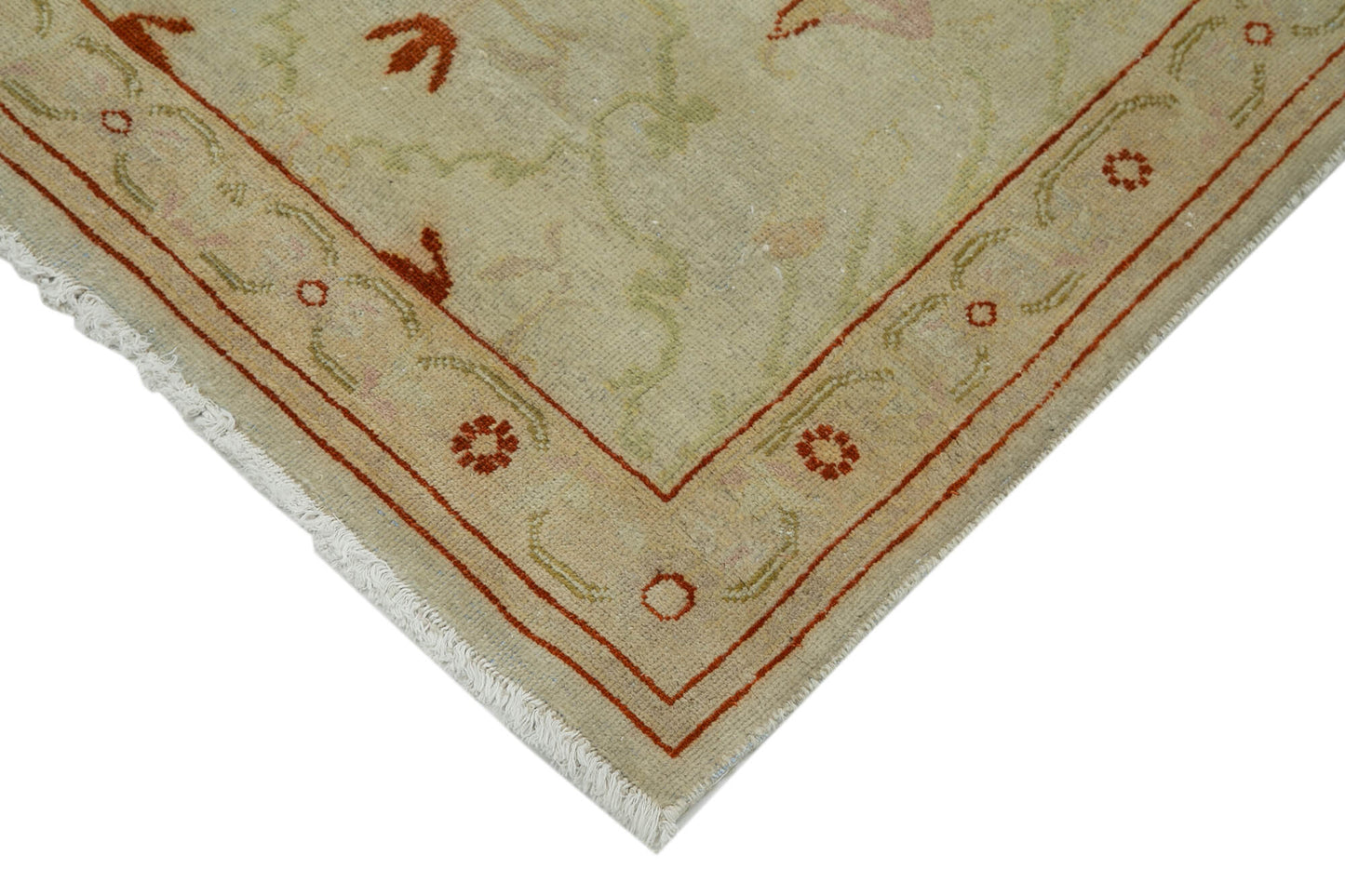 3x10 Beige Oushak Runner Rug - 34426