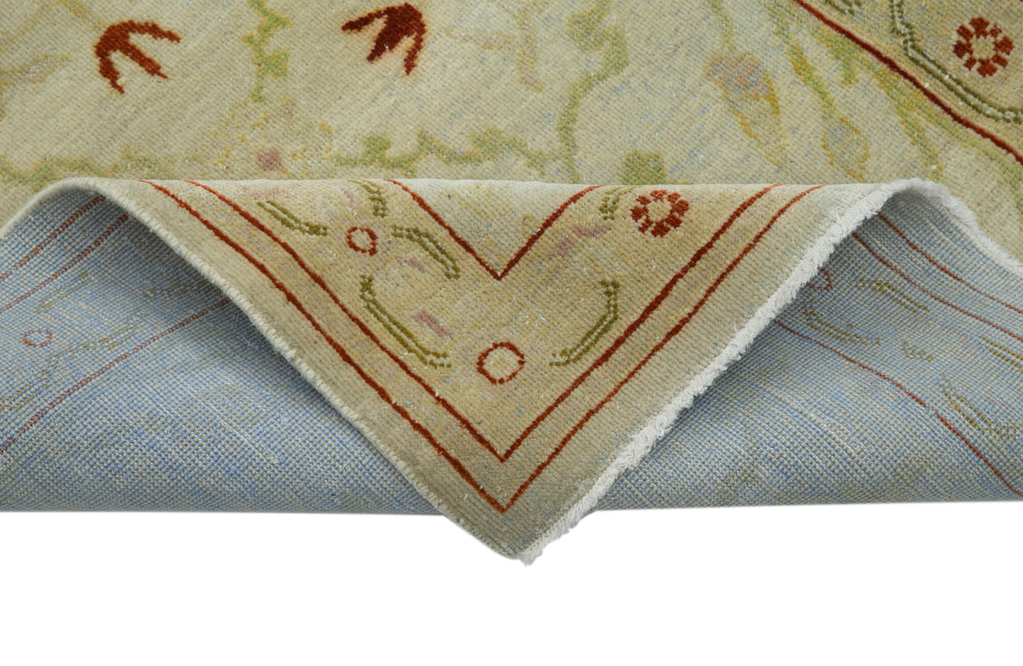 3x10 Beige Oushak Runner Rug - 34426