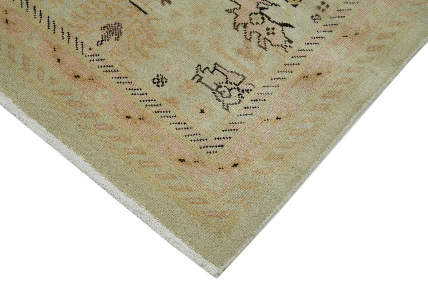 3x10 Beige Oushak Runner Rug - 34428