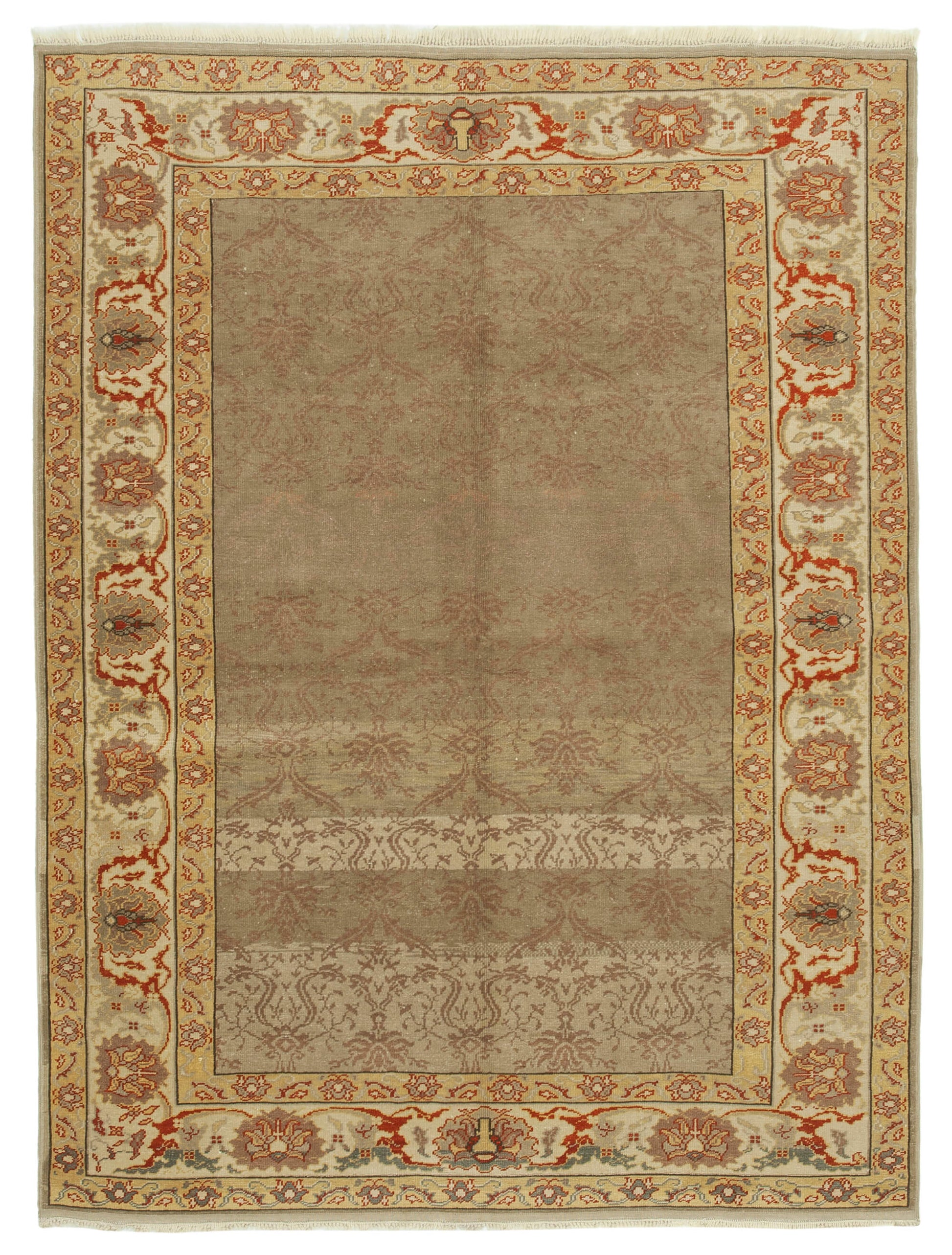 6x8 Brown Oushak Rug - 34433