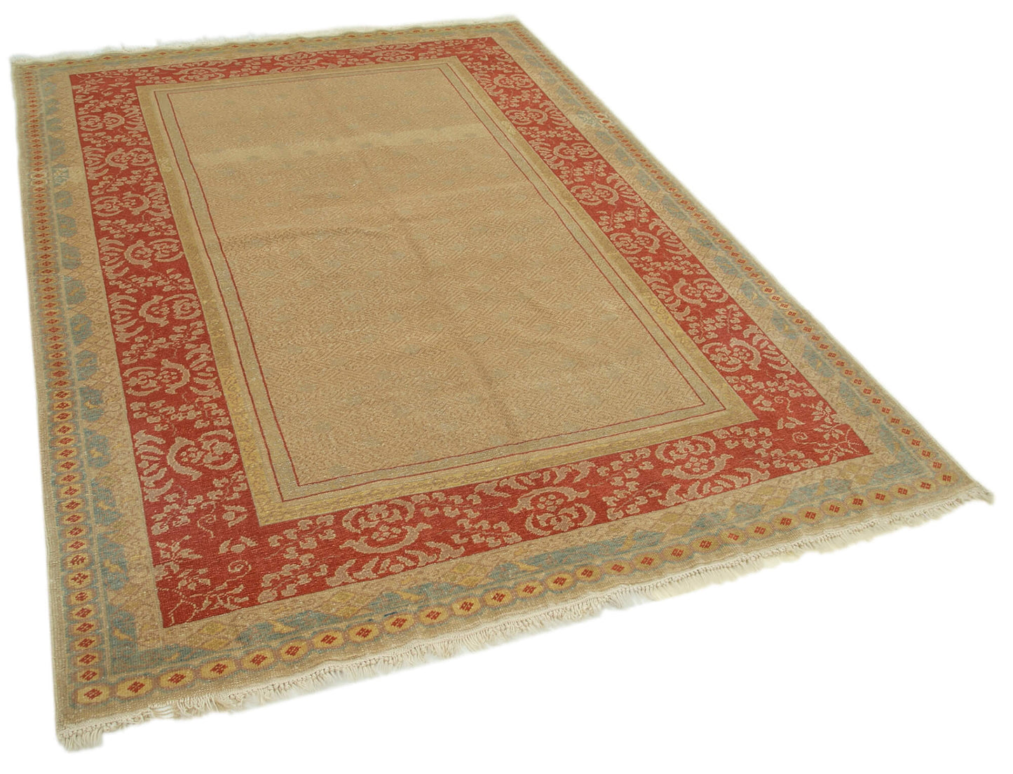 6x8 Beige Oushak Rug - 34435