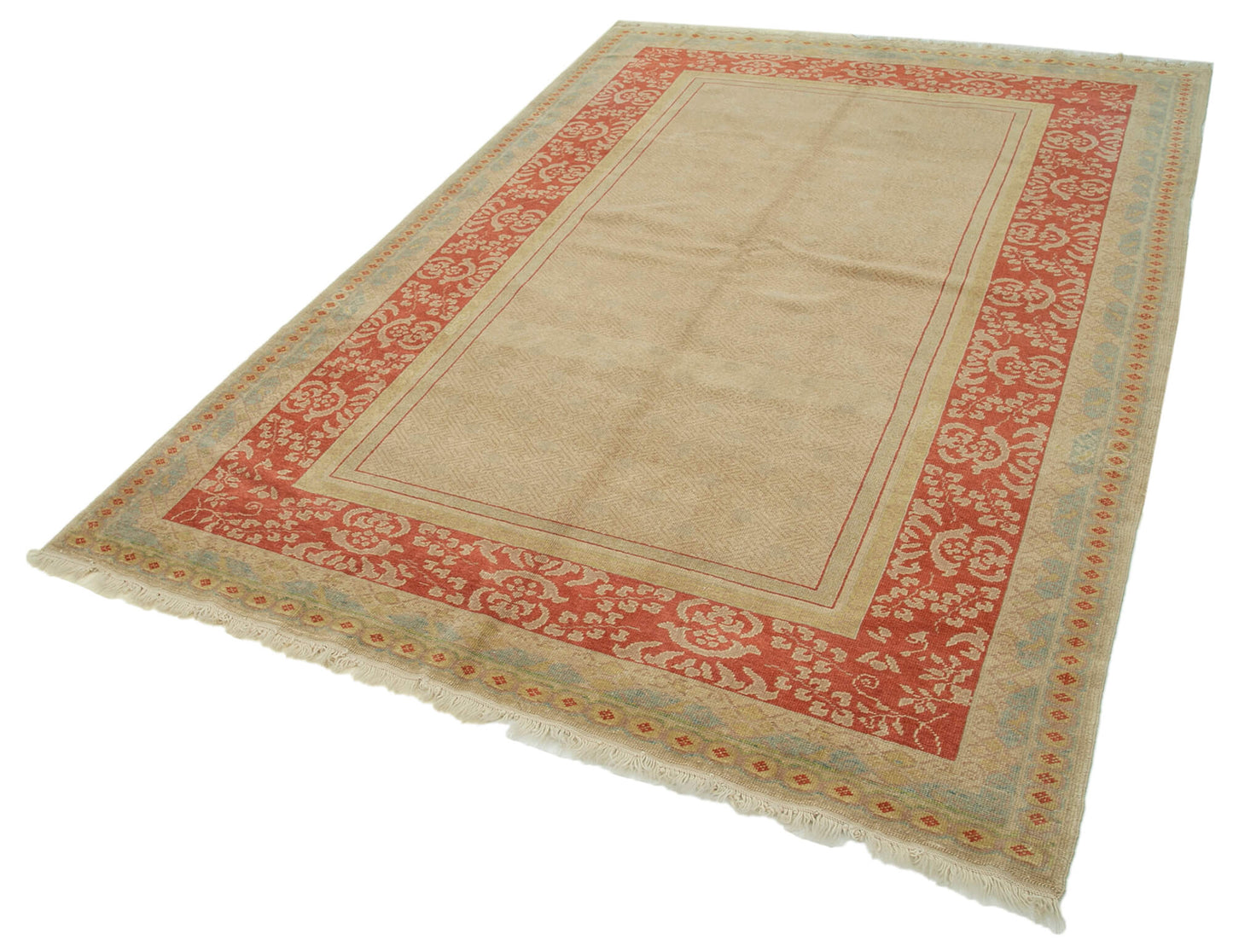 6x8 Beige Oushak Rug - 34435