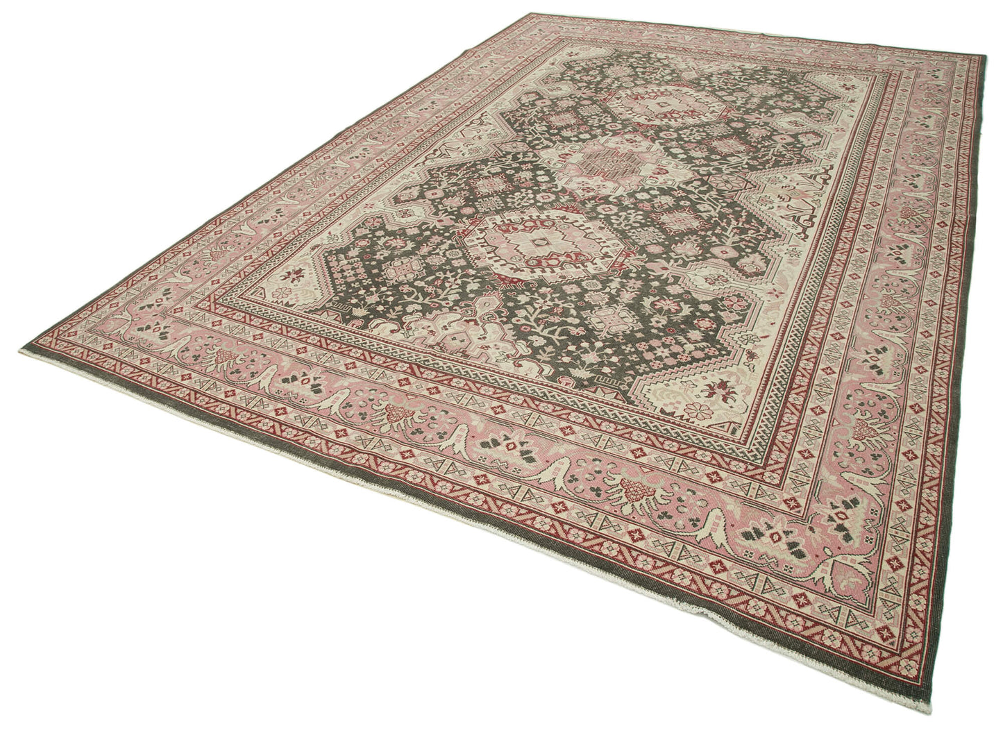 8x11 Beige Oushak Rug - 34437