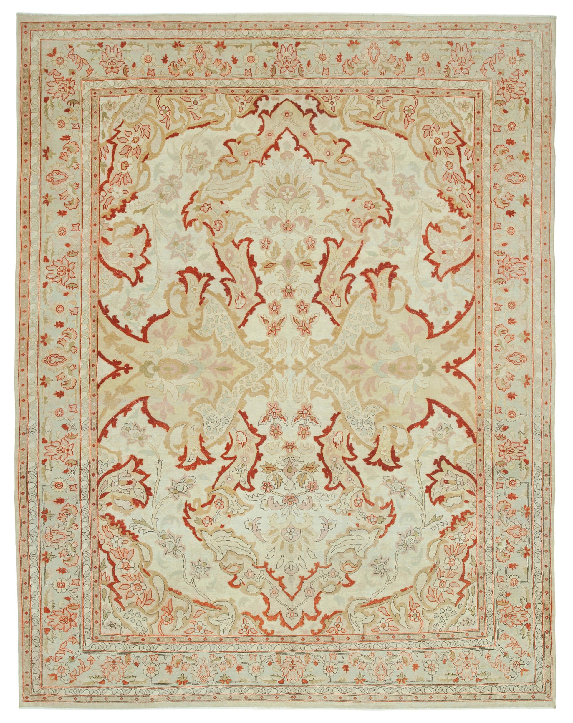 8x10 Beige Oushak Rug - 34441