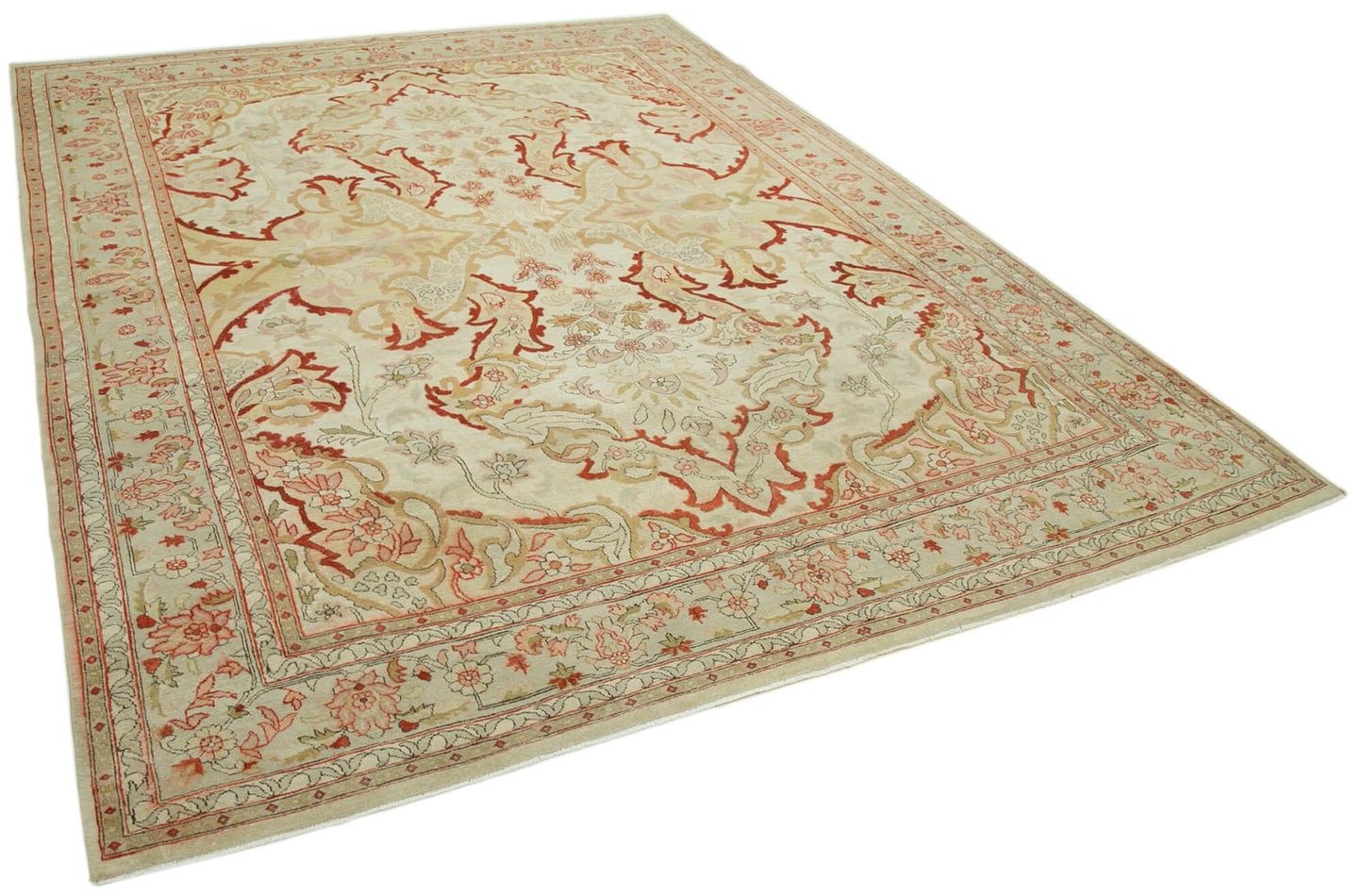 8x10 Beige Oushak Rug - 34441