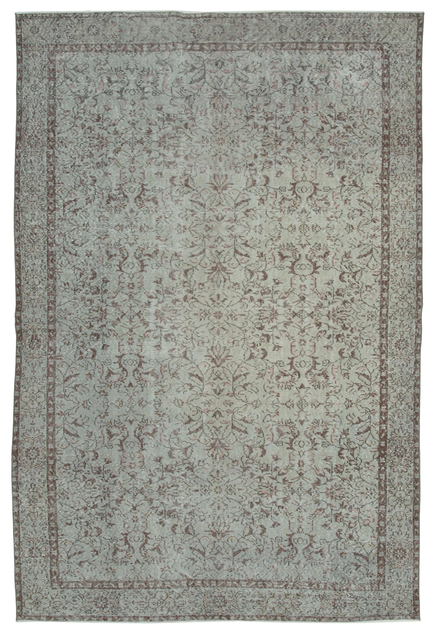 7x10 Grey Overdyed Rug - 34587