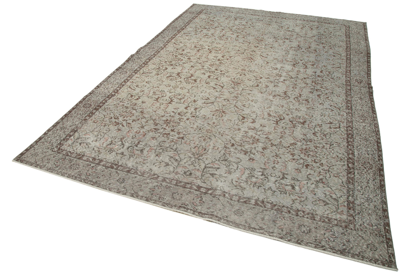 7x10 Grey Overdyed Rug - 34587